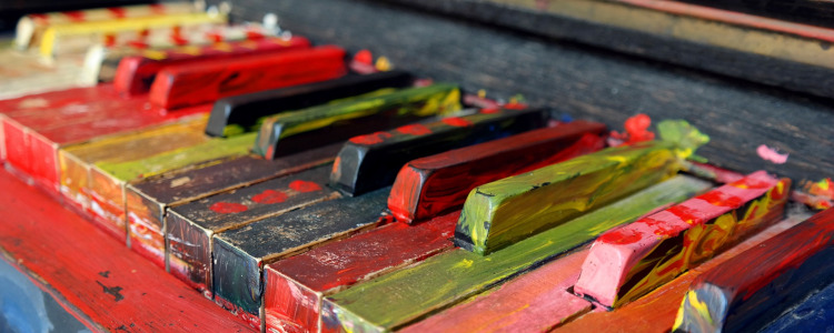 Klavier Keyboard Unterscheide