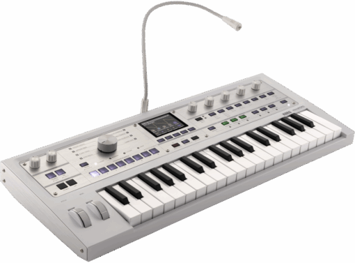 Korg microKorg 2 MWH Weiss Sonderedition Diagonal