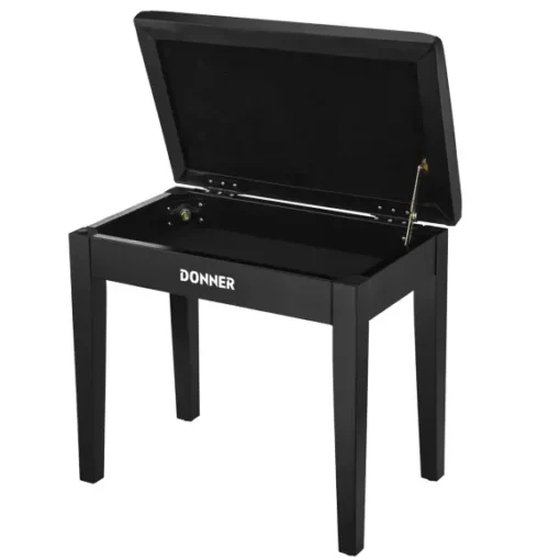 DONNER Bench Klavierbank Schwarz